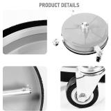 14" Pressure Washer Surface Cleaner with 4 Wheels, Stainless Steel Power Washer Surface Cleaner for Driveways Sidewalks Patios, 1/4" Quick Connector, 2 Extension Wand, 4000 PSI