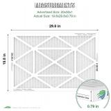 20x30x1 Air Filter 2 Pack, MERV 8 Pleated Dust Defense Air Filters Replacement Air Conditioner HVAC AC Furnace Filter, Durable and Lightweight
