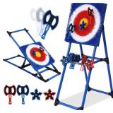 Axe Throwing Bristle Target with 8 Throwing Axes Set,Axe Throwing Game for Indoor & Outdoor,Yard Games,Carnival Games