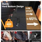 Retails for $180! Dog Car Seat Cover for Back Seat Extender, Hard Bottom Pet Car Seat Protector, Non-Slip Durable Dog Hammock in Car SUV