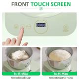 Electric Dough Maker with Ferment & Weighing Function, 5.2QT Dough Mixer with 304 Stainless Steel Bowl, Flour Kneading Machine for Pizza Bread Maker, Microcomputer Timing, Face-up Touch Panel