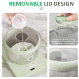 Electric Dough Maker with Ferment & Weighing Function, 5.2QT Dough Mixer with 304 Stainless Steel Bowl, Flour Kneading Machine for Pizza Bread Maker, Microcomputer Timing, Face-up Touch Panel