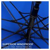 G4Free Vented UV Golf/Beach Umbrella 68" Arc, Auto Open Oversize Extra Large Windproof Sun Shade Rain Umbrellas