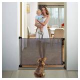 EasyBaby Retractable Baby Gate, 33" Tall, Extends up to 55