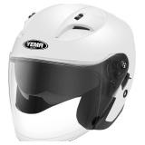 Motorcycle Open Face Helmet YEMA YM-637 DOT Approved 3/4 Half Helmet with Sun Visor for Adult Men Women
