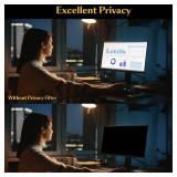 Magnetic Computer Privacy Screen Filter 27 inch for 16:9 Widescreen Monitor Desktop PC, 27in Hanging Removable Anti Blue Light Glare Eye Protection Shield, Anti Spy Screen Protector Panel