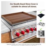 Wolki Noodle Board Stove Covers - 30"L x 22"W x 2.5"Th Heavy-Duty Gas & Electric Stove Top Cover with Built-in Handles for RV and Wooden Serving Tray