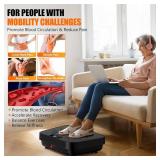 Vibration Plate Exercise Machine, 2025 Upgraded Fitness Vibrating Lymphatic Drainage Full Body Workout Shaker for Weight Loss, Featuring a 330 Lbs Capacity Vibrate Fitness Platform with 8 Modes