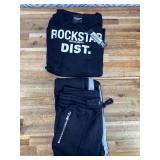 Antoon Black T-Shirt/Stacked Flare Track Set