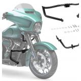 Retails for $146! Crash Bars for Harley Davidson Chopped Engine Guard Protector Crash Bar for Harley FLTRX FLTRXS FLTRXST FLTRXSE 2015-2023 Engine Support bar with Fairing Support Brackets (Gloss Blac