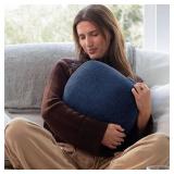 Retails for $151! Quiet Mind Weighted Pillow for Adults 9 Lbs - Get Better Sleep - Sustainably Made and Chemical Free - Machine Washable (Medium, Blueberry)