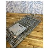 Faicuk Large Collapsible Humane Live Animal Cage Trap for Raccoon, Opossum, Stray Cat, Rabbit, Groundhog and Armadillo 32 x 11 x 13 Inch