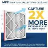 Filtrete 20x30x1 AC Furnace Air Filter, MERV 11, MPR 1000, Micro Allergen Defense, 3-Month Pleated 1-Inch Electrostatic Air Cleaning Filter, 6 Pack