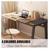 Computer Desk Modern Simple Style Desk for Home Office, 31.5 inch Small Writing Tablefor Bedroom (White)
