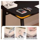 Computer Desk Modern Simple Style Desk for Home Office, 31.5 inch Small Writing Tablefor Bedroom (White)