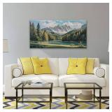 Tsomzxng Canvas Wall Art Decor Prints Natural Modern Wall Art Landscape Wall Decorations Mountain Wilderness Artwork Pictures For Bedroom Kitchen Office Apartment Decorations 20" 40"