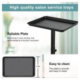 Salon Tray on Wheels, Salon Rolling Tray with Adjustable Height, Hair Stylist Tray, Suitable for Tattoo Tray and Dental Tray