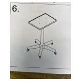 Salon Tray on Wheels, Salon Rolling Tray with Adjustable Height, Hair Stylist Tray, Suitable for Tattoo Tray and Dental Tray