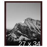 Retails for $155! Frame It Easy 27 x 34 Merlot Wood Frame (Derby)