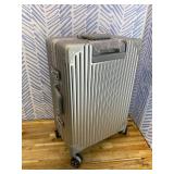 Retails for $104! HotWay 22 Inch Checked in Luggage with Aluminum Frame,PC Hard Shell Suitcase with Spinner Wheels and TSA Lock, Large Suitcase for Travel