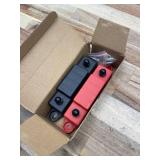 Bus Bar 250A 12V Power Distribution Block 4 x 5/16"(M8) Studs for Automotive Marine Car Audio, 12 Volt Battery Busbar Terminal Block with Waterproof Cover (Pack of 2, Positive & Negative)