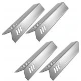 15" Stainless Steel Grill Parts Replacement for Dyna-Glo DGF510SBP, Uniflame GBC1059WB Heat Plates for Backyard Grill BY15-101-001-02, BY13-101-001-13,Steel Heat Shield Tent 4-Pack