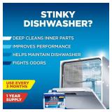 Finish Dishwasher Cleaner Liquid, Deep Cleans Hidden Grease & Limescale, Fights Odors & helps maintain Performance, 1 Year Supply, 8.45oz, 4 Bottle