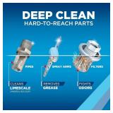 Finish Dishwasher Cleaner Liquid, Deep Cleans Hidden Grease & Limescale, Fights Odors & helps maintain Performance, 1 Year Supply, 8.45oz, 4 Bottle