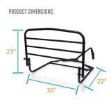 Retails for $109! 30 in. Safety Bed Rail with Swing-down Assist Handle in Black