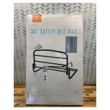 Retails for $109! 30 in. Safety Bed Rail with Swing-down Assist Handle in Black