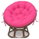 Water Resistant Papasan Cushion, Rocker Chair Pads, Hammock Seating Cushion for Hanging Egg Chair Folding Garden Sofa Patio Garden Swing Chair Hot Pink Round 24"