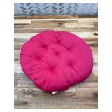 Water Resistant Papasan Cushion, Rocker Chair Pads, Hammock Seating Cushion for Hanging Egg Chair Folding Garden Sofa Patio Garden Swing Chair Hot Pink Round 24"