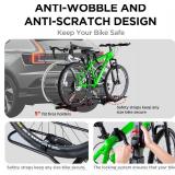 Retails for $250! Rockland Foldable 2-Bike Rack with Lock, 200 lbs Capacity, Hitch Mount Bike Rack, Fits up to 5" Fat Tire Width and 50" Wheelbase, Bike Carrier Rack for 2" Receiver for Cars SUVs Vans