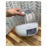 Rotating Grain Storage Bin 6 Grids Rice Container One-Click Output Large Capacity Food Dispenser For Rice Grains Sealed Moisture Proof Organizer (Small)