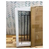 ZJSF Freestanding Dog Fence Indoor, Foldable Dog Gate for Doorways, Stairs or Hallways, Sturdy Wood Extra Wide Pet Gate with Support Feet for The House, White, 24 "Height-3 Panels
