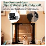 Retails for $140! Clear Acrylic Baby Gate 29.5-37.8" Wide Pressure Mount Clear Dog Gate Indoor - No Drill Auto Close, Walk Through Baby Gates for Stair & Doorways & Hallway