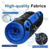 Memory Foam Camping Mattress pad, Comfortable Thick Floor Sleeping Mat for Adults with Waterproof and Non-Slip Bottom, Portable Roll Up Mattress for Sleepover Guest,Cot Mad for Car Camping