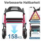 Foldable Rollator Walkers with Seat for Seniors, 8