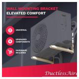DuctlessAire Outdoor Wall Bracket - Mini Split Mounting Bracket - Ductless Air Conditioner Wall Mount - Mini Split AC/Heating System - Brackets for Window AC, HVAC, Heat Pump & More (9000-36000 BTU)