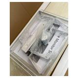 Large Dual Monitor Stand Riser - Monitor Stand for 2 Monitors, Wooden Computer Stand For Desk with Metal Legs, Desk Organizers and Storage With Drawer, Desk Shelf for Computer/Laptop/Printer/TV, Oak