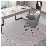 Office Chair Mat for Carpets, Clear Computer Desk Chair Mat for Low Carpeted Floors, Thick and Sturdy Carpet Protector, Easy Glide and Flat Without Curling(30