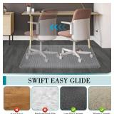 Office Chair Mat for Carpets, Clear Computer Desk Chair Mat for Low Carpeted Floors, Thick and Sturdy Carpet Protector, Easy Glide and Flat Without Curling(30