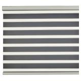 Persilux Zebra Blinds for Windows, Cordless Roller Blinds (50" W x 72" H, White) Light Filtering Sheer Window Treatments, Light Control for Day and Night, Room Darkening Roller Shades for Windows