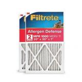 Filtrete 20x30x1 HVAC Furnace Air Filter, MPR 1000 MERV 11, Allergen Defense, 2 Pack