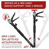 3PK Support Pole,Steel Telescopic Quick Adjustable 3rd Hand Support System, Support Rod, Supports up to 154 lbs Construction Rods for Cabinet Jacks Cargo Bars Drywalls Extends from 50 Inch to 118 Inch