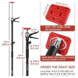 3PK Support Pole,Steel Telescopic Quick Adjustable 3rd Hand Support System, Support Rod, Supports up to 154 lbs Construction Rods for Cabinet Jacks Cargo Bars Drywalls Extends from 50 Inch to 118 Inch
