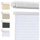 Grandekor No Drill Top Down Bottom Up Cellular Shades for Windows,Cordless Window Blinds for Indoor Windows,Light Filtering White Texture,Customize,Honeycomb Blinds Easy to Install