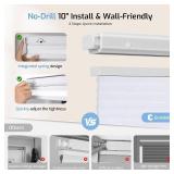 Grandekor No Drill Top Down Bottom Up Cellular Shades for Windows,Cordless Window Blinds for Indoor Windows,Light Filtering White Texture,Customize,Honeycomb Blinds Easy to Install