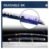 Japanese Samurai Katana Sword, 1060 High Carbon Steel Traditional Handmade, Blue Flame Full Tang, High-Performance/Razor-Sharp, Gifts for Men/Boys