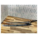Japanese Samurai Katana Sword, 1060 High Carbon Steel Traditional Handmade, Blue Flame Full Tang, High-Performance/Razor-Sharp, Gifts for Men/Boys